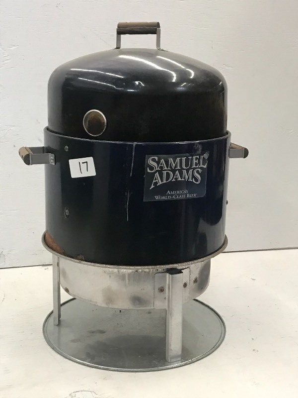 lot 17 image: Sam Adams Outdoor Smoker Set ...