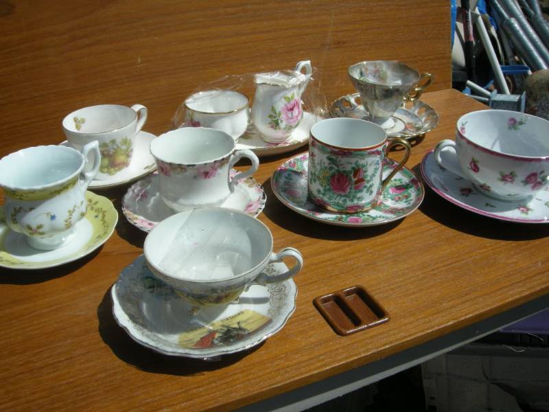 lot 115 image: Bone China Cup and Saucers