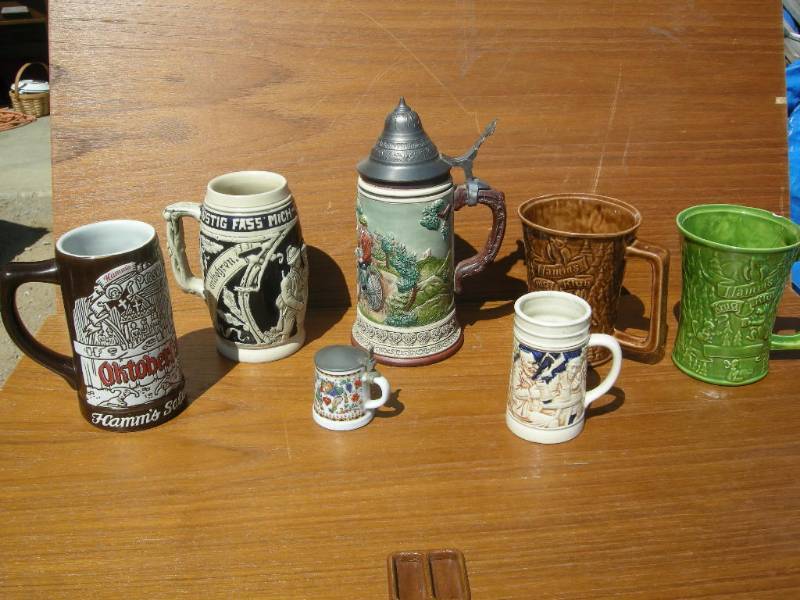 lot 136 image: Vintage Thewalt Stein and Beer Mugs