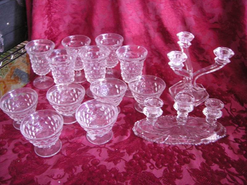 lot 152 image: Vintage Fostoria and Cambridge Glass