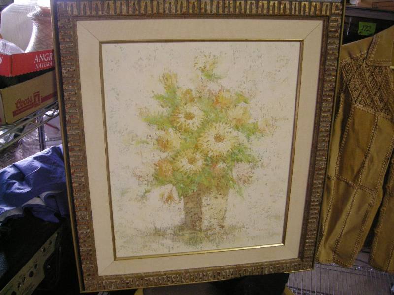 lot 192 image: Vintage Oil Painting Signed Picard