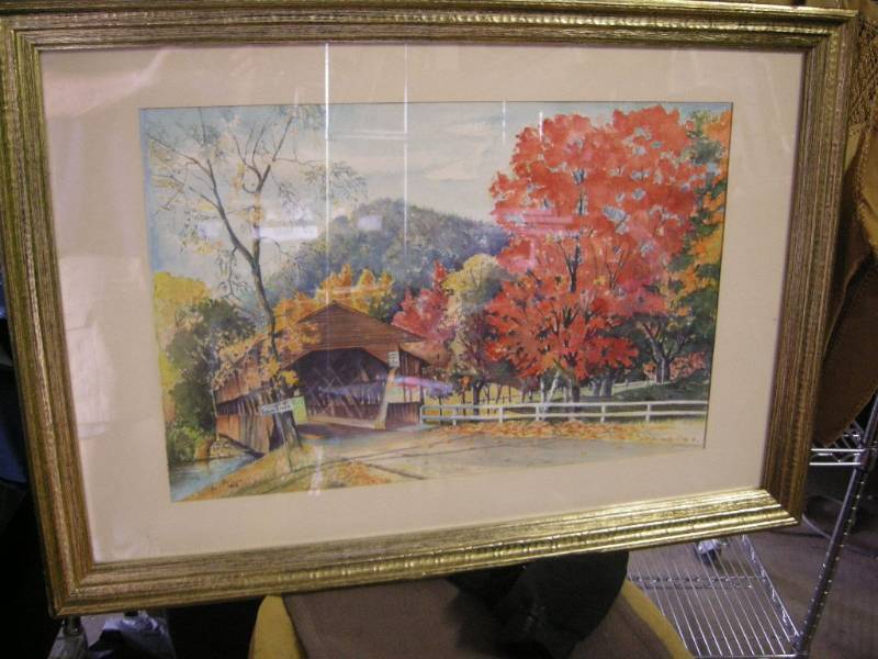 lot 193 image: Vintage Belshaw Watercolor
