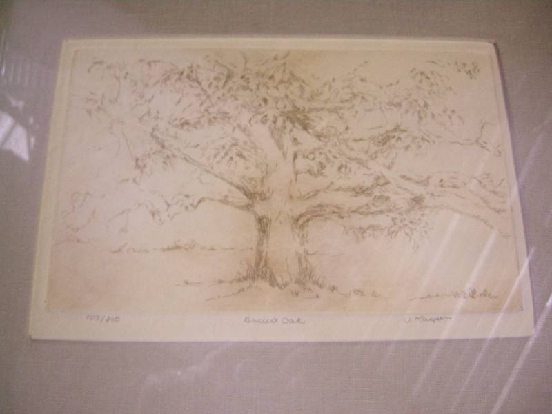 lot 195 image: Vintage J.Kasper Signed Sketch Print