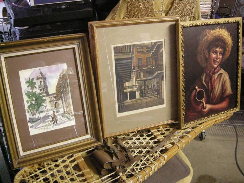 lot 201 image: Vintage Prints - Watercolor
