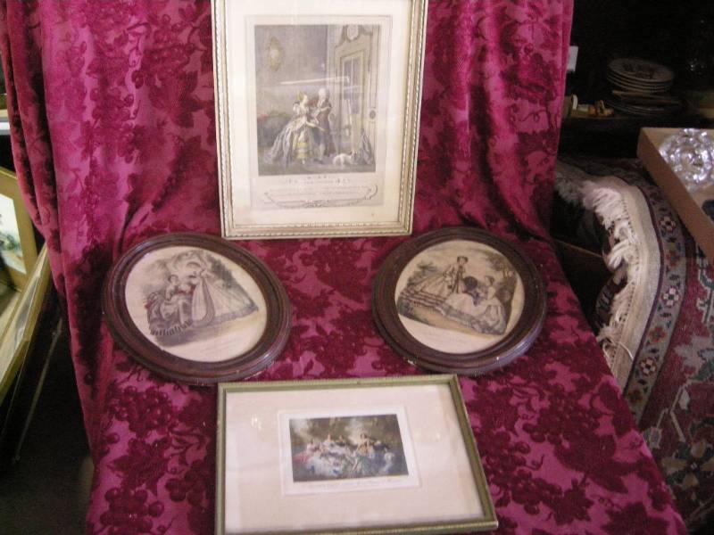 lot 203 image: Antique French Engraving - Prints