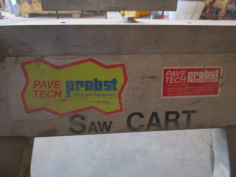 lot 6 image: Probst Pave Tech Masonry Saw Cart