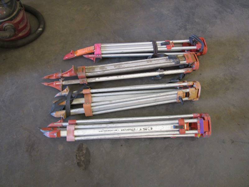 lot 68 image: (4) Transit Tripods