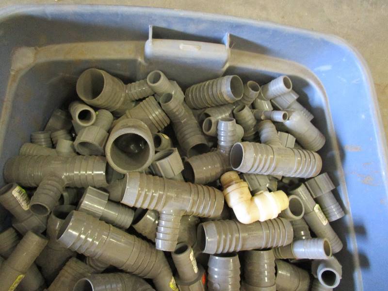 lot 79 image: Large Tote of PVC Fittings