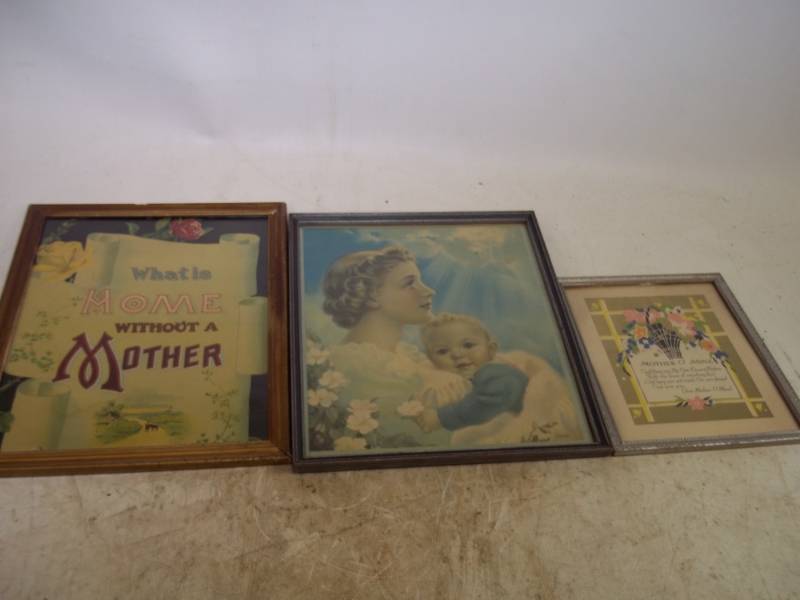 lot 17 image: C. Ross Mother & Child & Mother Poem Pictures
