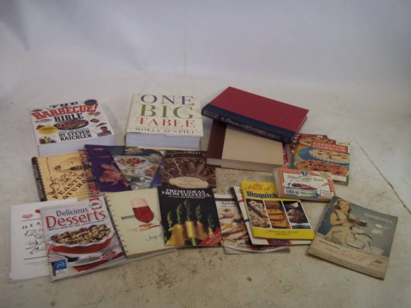 lot 21 image: Vintage Cook Books