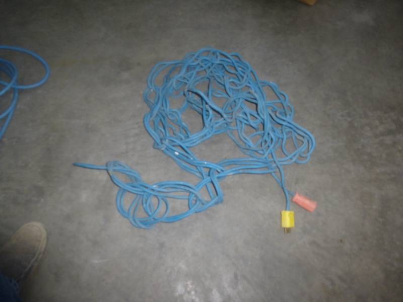 lot 73 image: Blue Curl Cord 100 ft