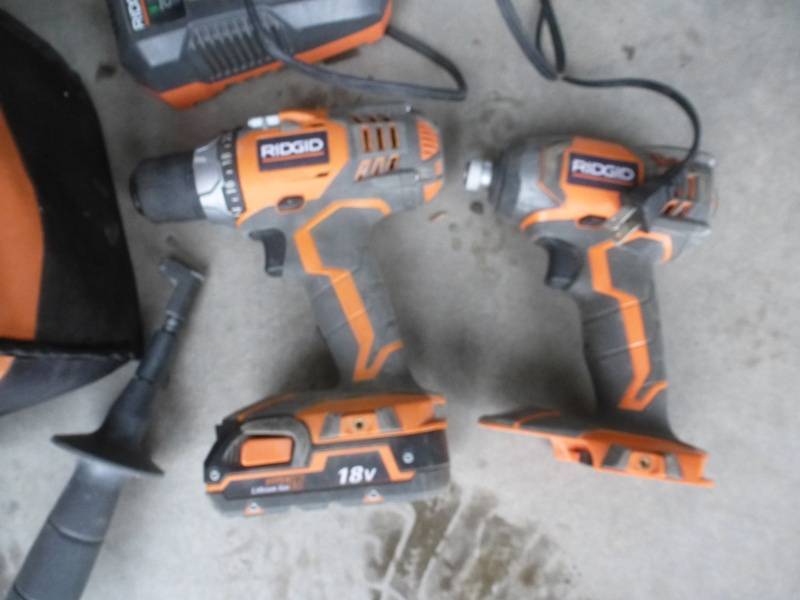 lot 102 image: Ridgid Power Tool Set