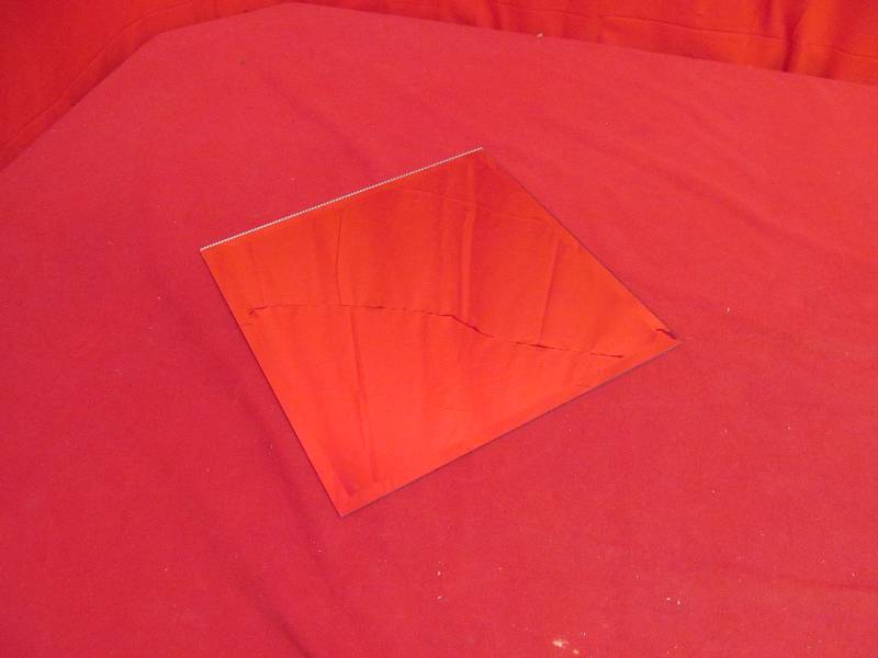 lot 94 image: square beveled mirrors
