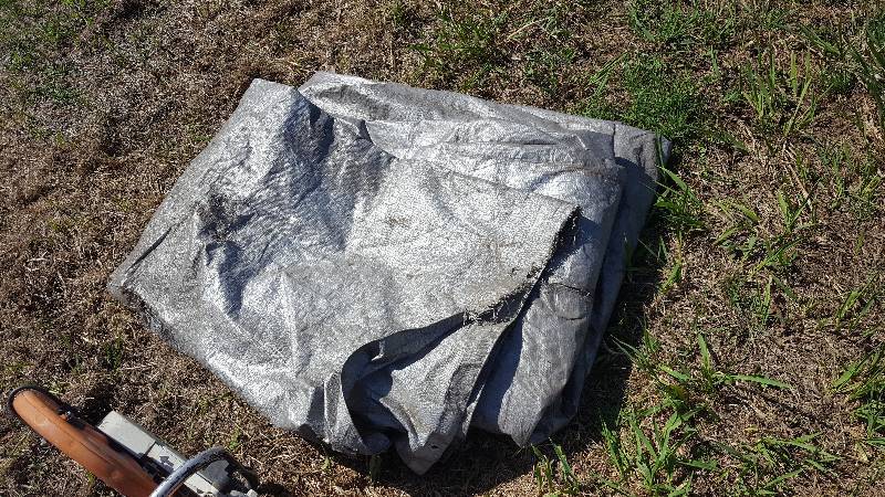lot 26 image: Gray 30 x 60 Tarp