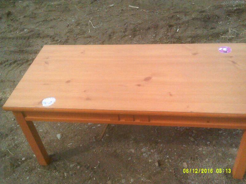 HARD WOOD END TABLE