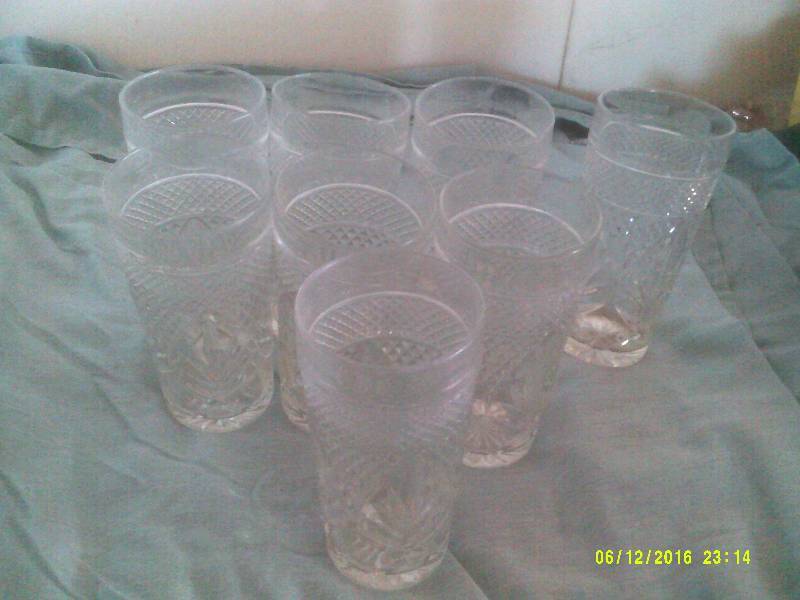 8 CUT CRYSTAL GLASSES