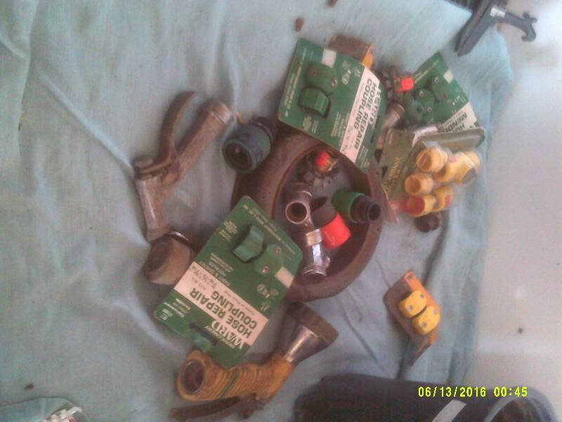 HOSE SPLICERS ALL NEW AND SPRAY ENDS 1 VINTAGE SPRINKLER
