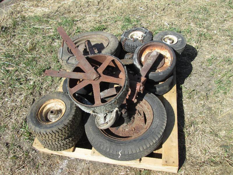 lot 35 image: pallet of wheels...