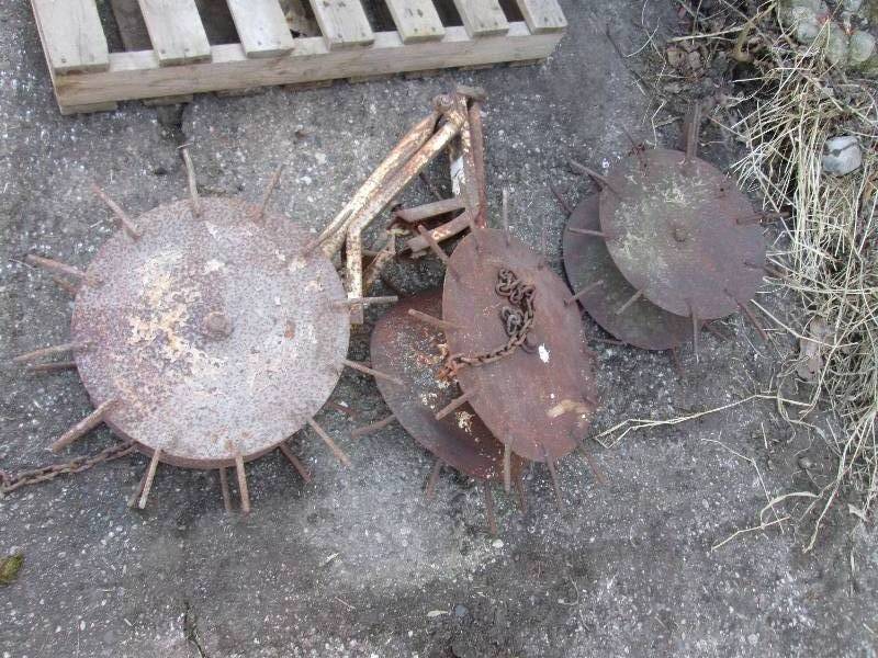lot 59 image: 3 cultivator shields...