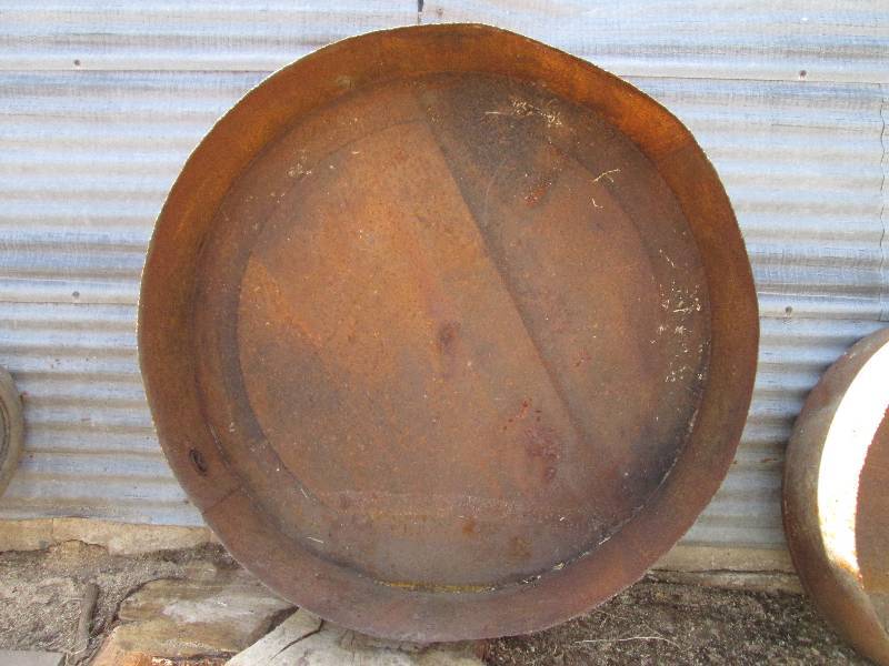 lot 78 image: metal firepit rings 51 diameter x ...