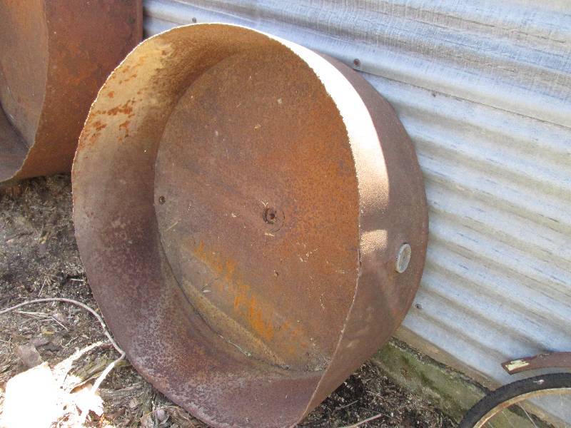 lot 79 image: metal firepit ring 3 diameter x 12...