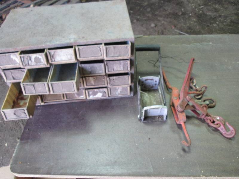 lot 126 image: parts bin and miscellaneous tools...