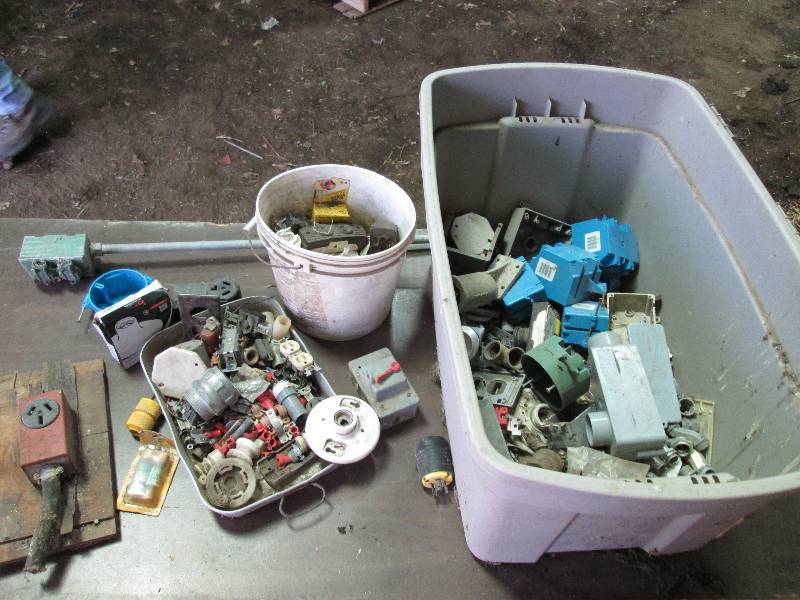 lot 159 image: miscellaneous electrical supplies...