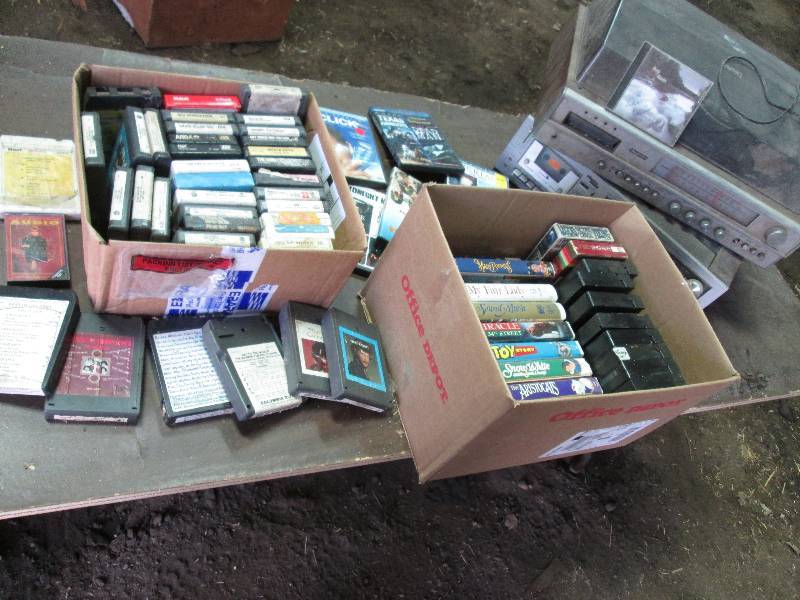 lot 166 image: 8 tracts and VHS - DVD and 2 stereo...