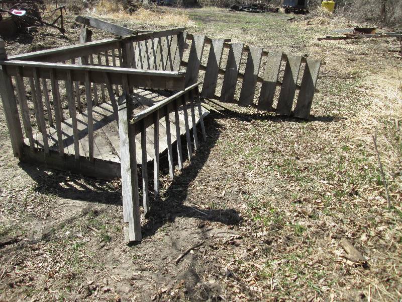 lot 180 image: cedar deck stairs and decking...