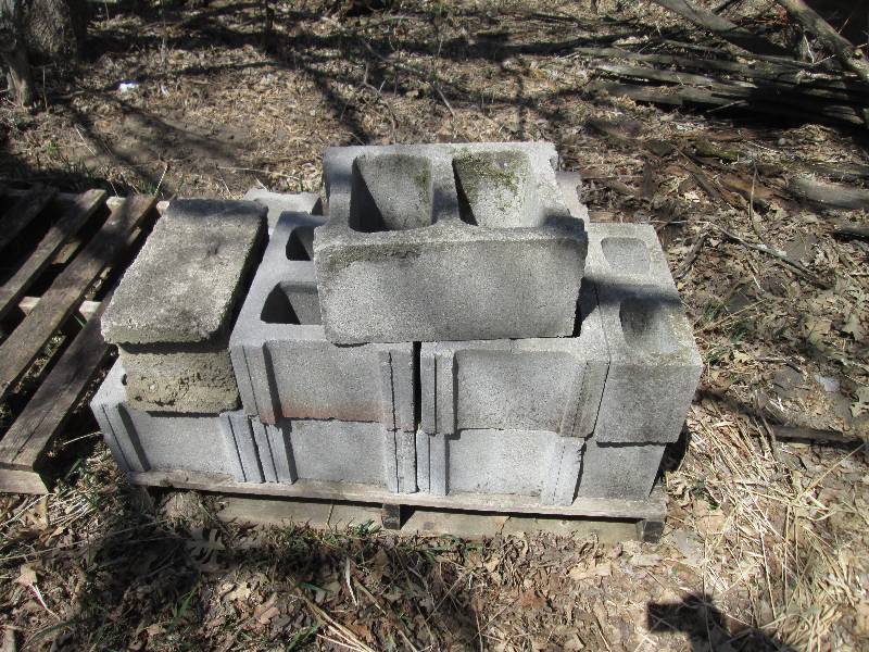 lot 182 image: cement  blocks...