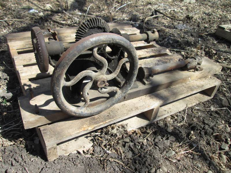 lot 191 image: vintage drill press...