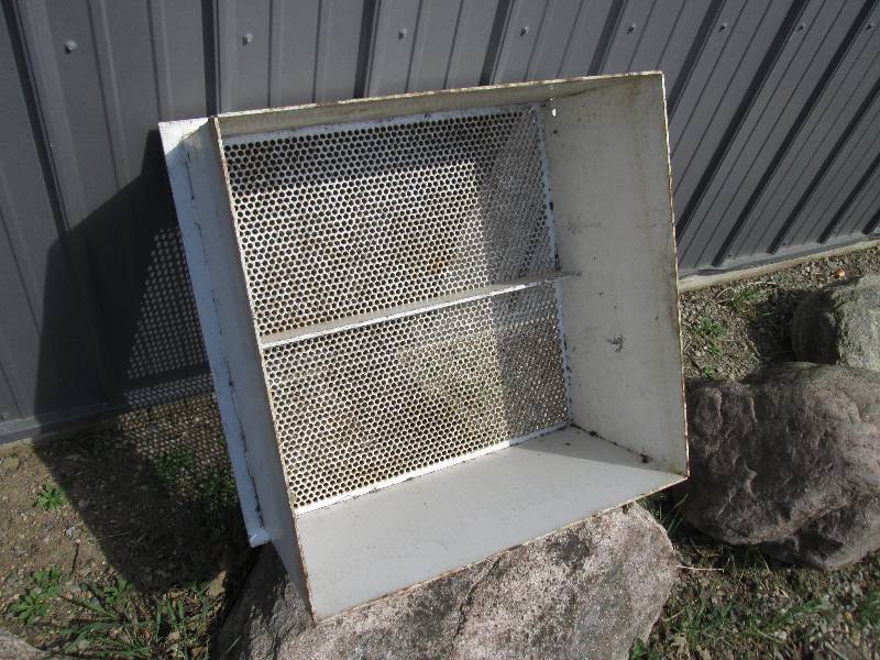 lot 208 image: steel screened  box 2 x 2...
