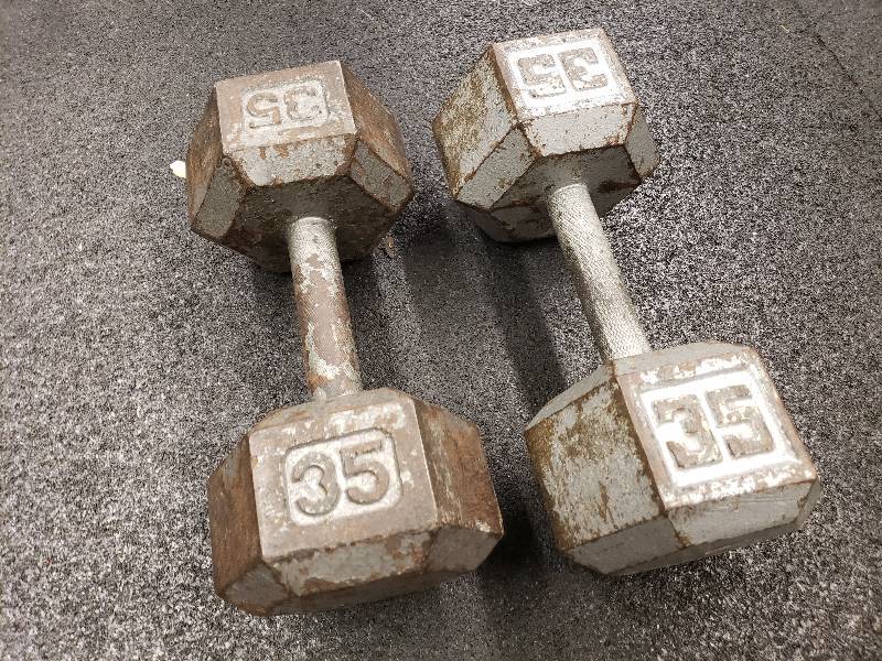 lot 39 image: 35lbs Dumbbells