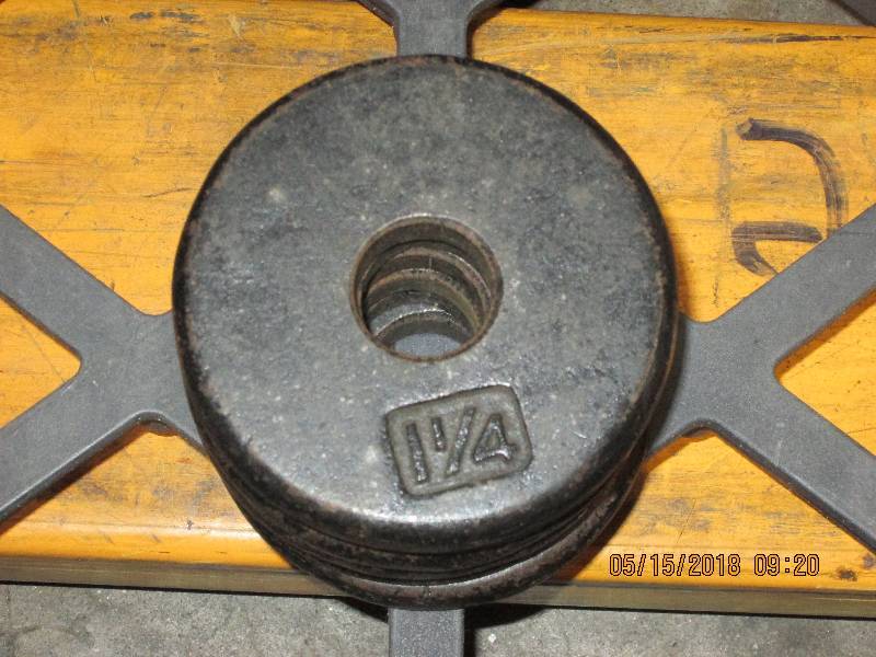 lot 62 image: 1  LBS Weight Plates