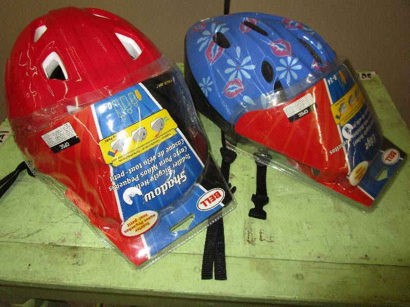 lot 194 image: 2 Unused 1-Todler and 1 Youth Bike Helmets