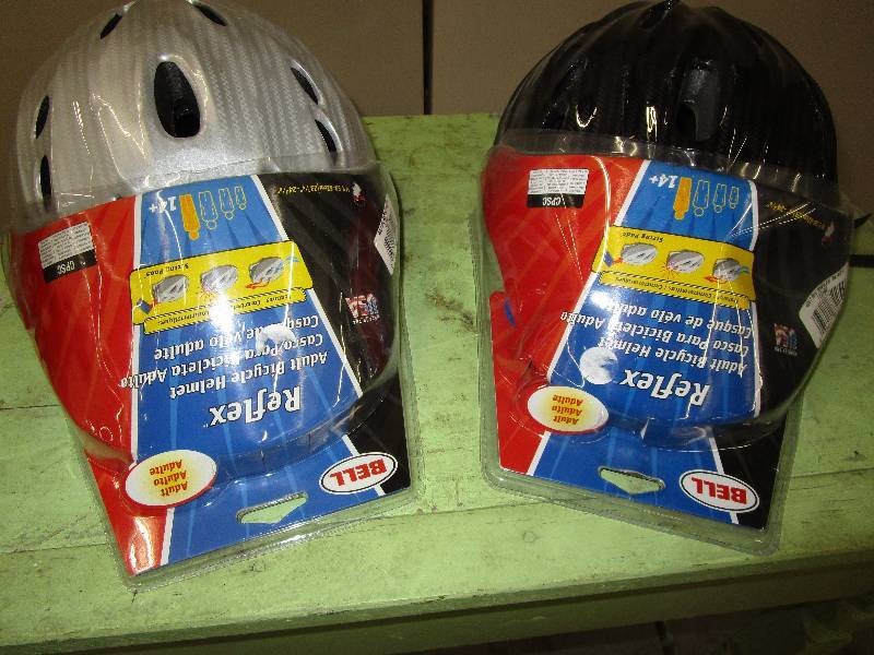 lot 195 image: 2 Adult Bike Helmets Unused