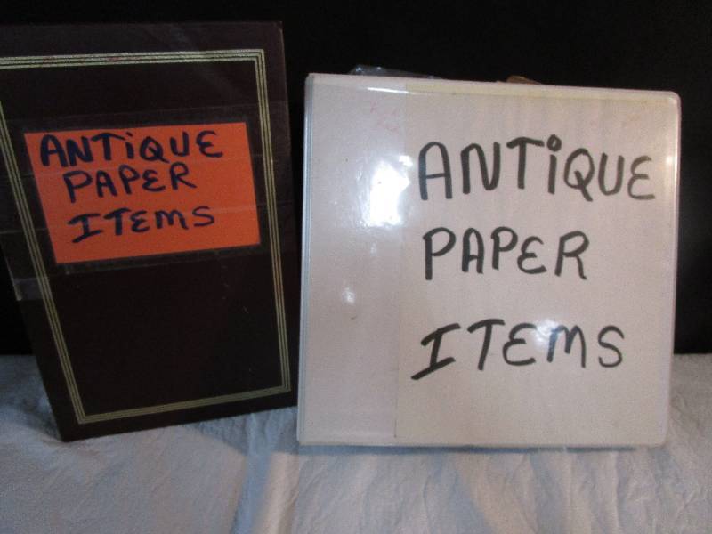 lot 37 image: Paper Items in binders