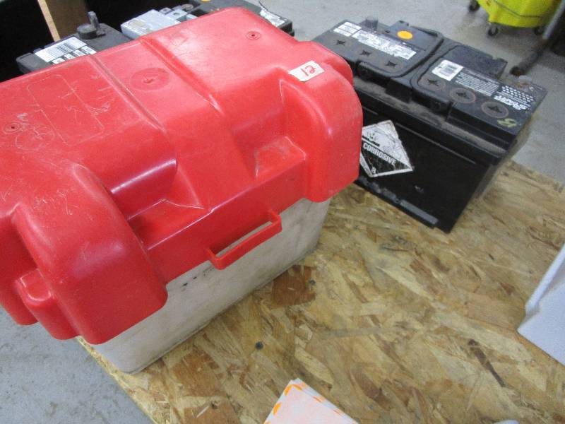 lot 12 image: Super Start Premium Battery K-2 Used and Battery Case