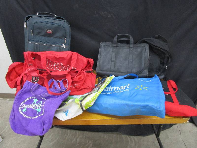 lot 52 image: Bags, Suitcase and Laundry Basket