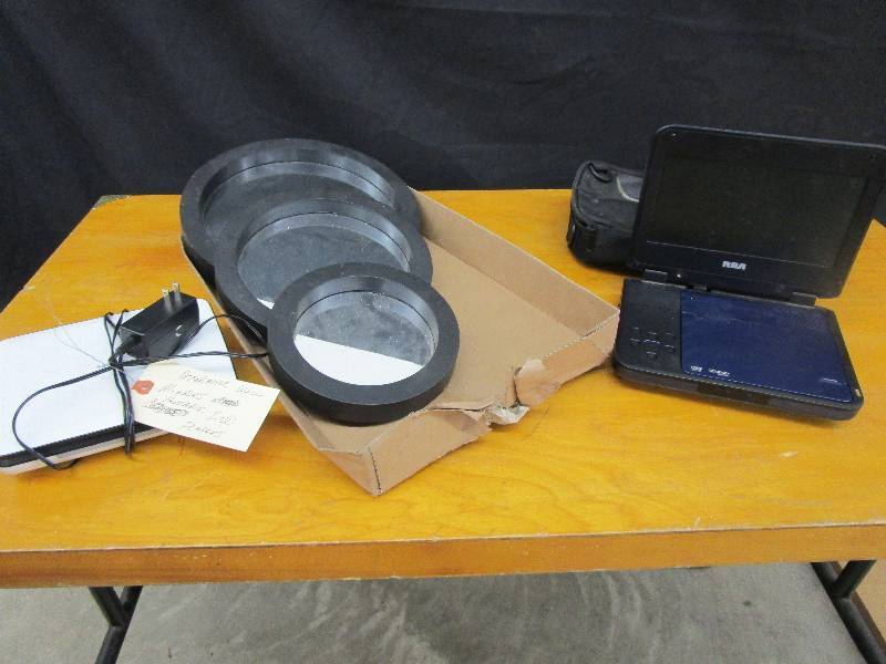 lot 59 image: 3 Wall Mirrors, Portable DVD Players