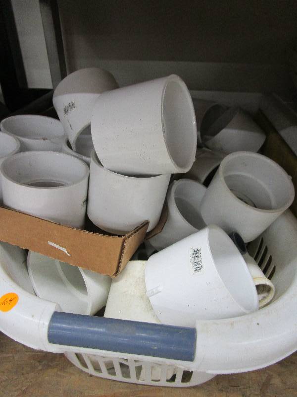 lot 64 image: PVC  3 Inch Schedule Cuplers and Misc