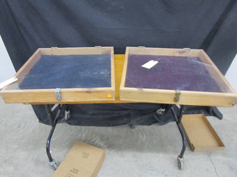 lot 66 image: 2 Display Boxes 24 x24 x 3 deep