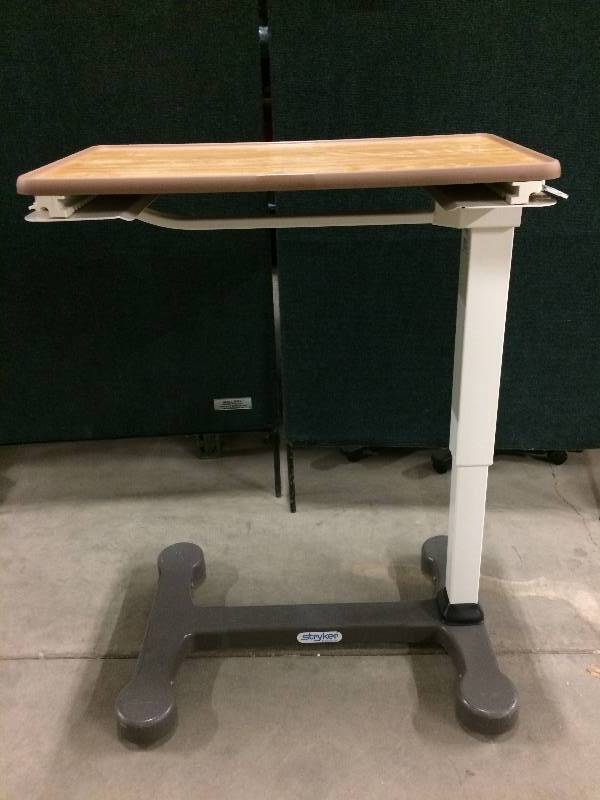 Stryker Overbed Table Raises And Lowers - Sold As Is