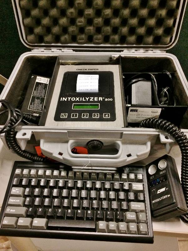 lot 1 image: CMI Inc Intoxilyzer 200 Breath Alcohol Tester - Excellent Working Condition - Perfect For the Upcoming Summer Parties