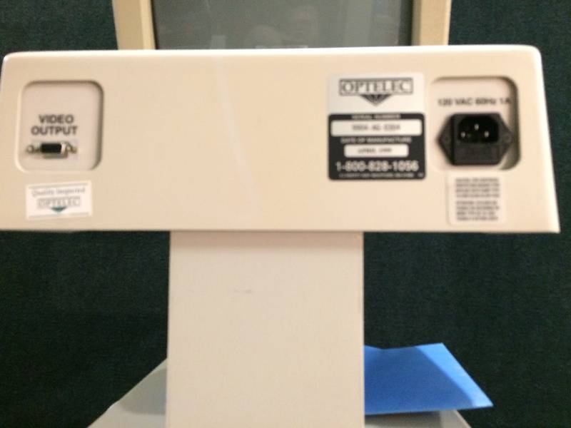 lot 7 image: Optelec Spectrum SVGA Low Vision Video Magnifier With Monitor - Nice Working Condition