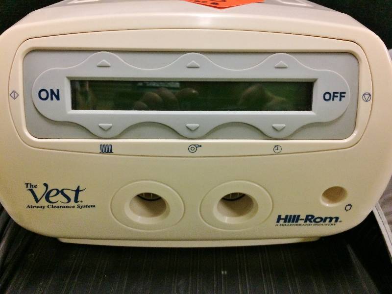 lot 18 image: WOWOW Retails Used $5000 Hill Rom The Vest Airway Clearance System - Excellent Working Condition with 2 - 34 Vest Wraps & 2 Hoses 