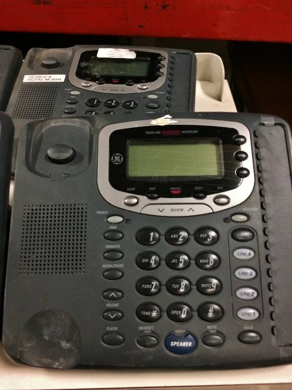 lot 51 image: Lot of GE 29488GE2 4-Line Expandable Business Speakerphone Intercom