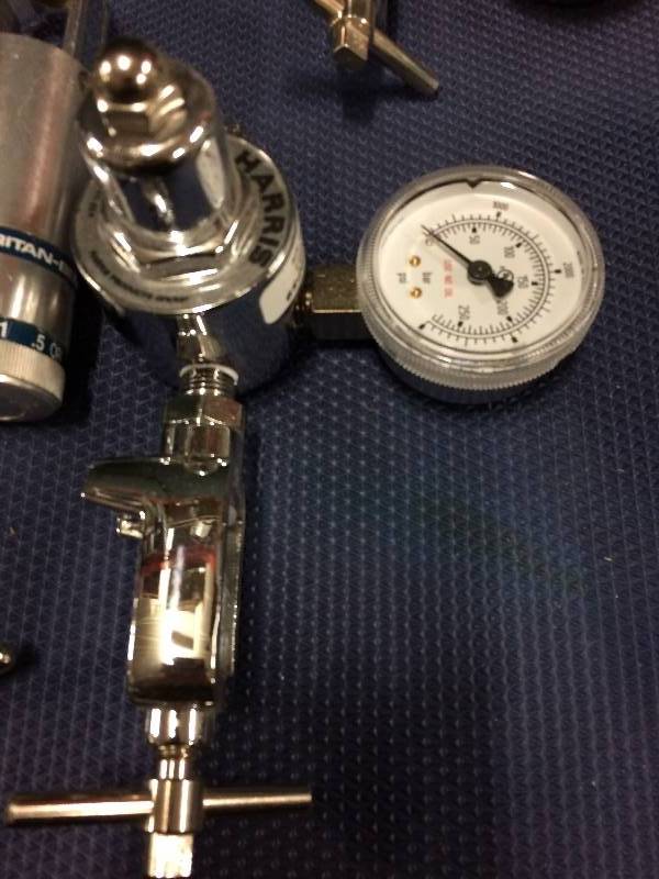 lot 52 image: Lot of Medical Oxygen Regulators with Flow Meters
