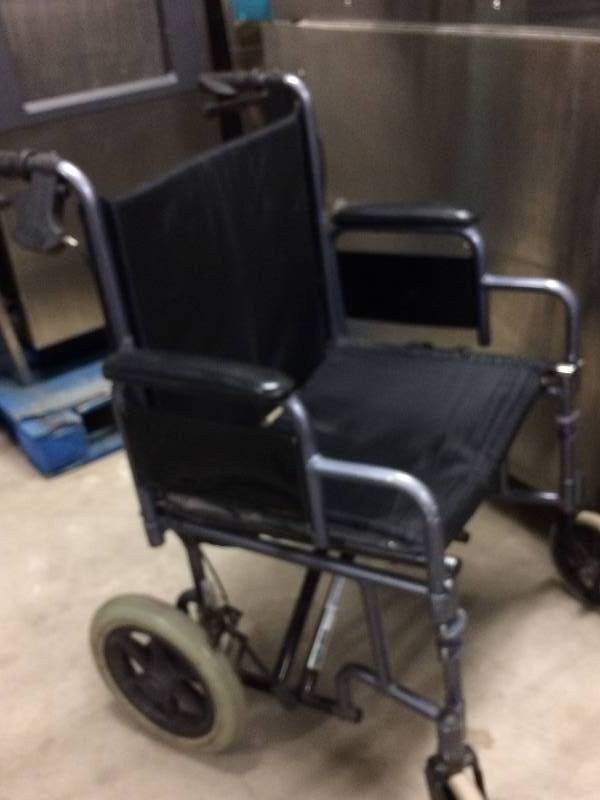 lot 65 image: NOVA Medical Transport Transfer Wheelchair - Has some wear but sturdy please see pictures