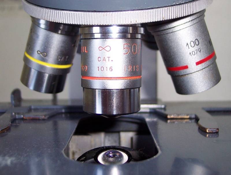 lot 69 image: WOW AO American Optical One-Ten Double DUAL VIEW Power Binocular Laboratory Microscope with Teaching Head & 5 Objectives - Excellent Working Condition